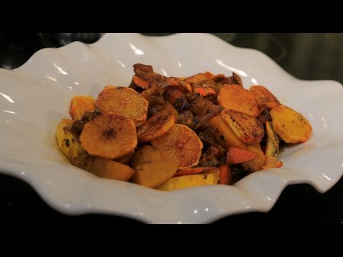 طريقة عمل موزة ضاني بالقرع والبرتقال