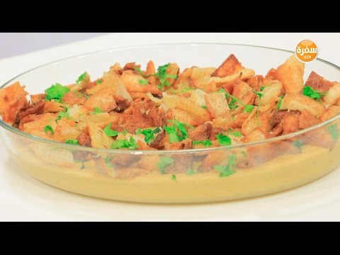 طريقة عمل فتة عدس