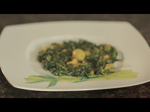 طريقة عمل سبانخ بالزيتون