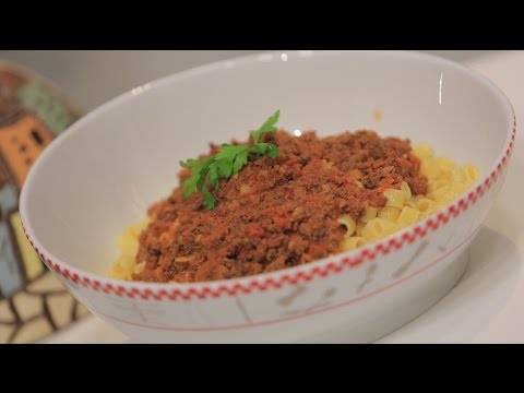 شاهد طريقة إعداد مكرونة باللحمة المفرومة