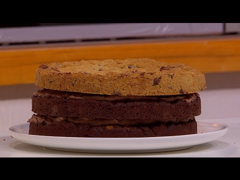 شاهد طريقة إعداد كيكة الكوكيز برقائق الشوكولاتة