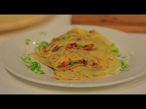 شاهد  طريقة اعداد كريب حادق محشي