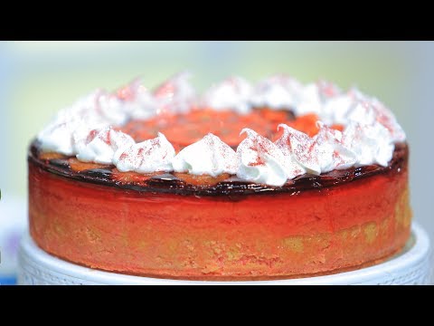 شاهد طريقة إعداد كعكة الجيلي بالفواكه