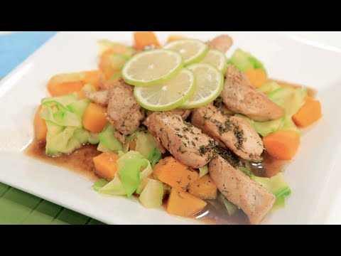 شاهد إعداد دجاج وكوسه بالخل البلسمي