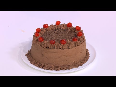 شاهد طريقة إعداد ومقادير كيكة الشوكولاتة و كريمة زبدة الشوكولاتة