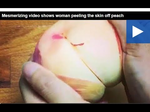 شاهد فيديو لتقشير الخوخ يثير موجة من السخرية