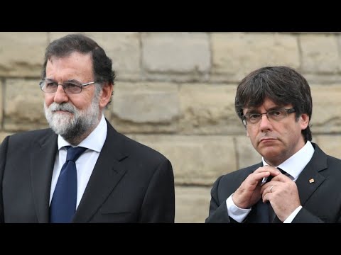 بالفيديو  رئيس وزراء إسبانيا يهدد بتعليق الحكم الذاتي لكتالونيا