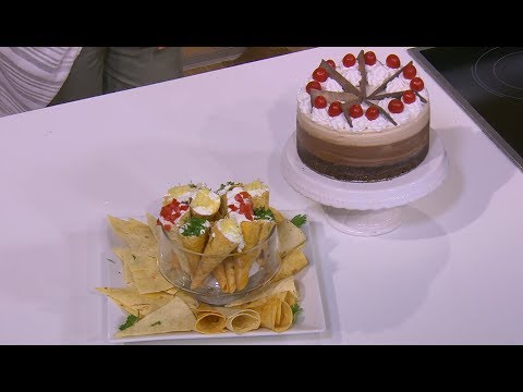 شاهد طريقة إعداد ومقادير تورتة طبقات موس الشوكولاتة