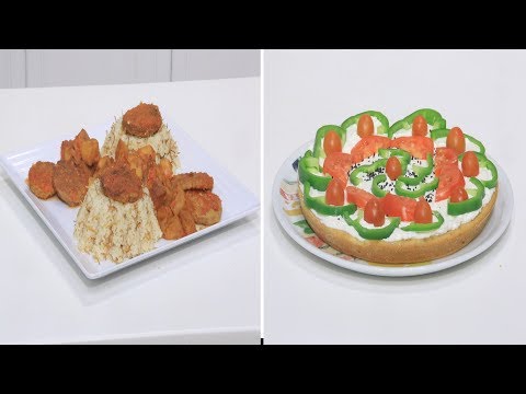 شاهد طريقة إعداد برجر مطبوخ  طعمية بالحمص  تورتة جبنة  جلاش بالسوداني