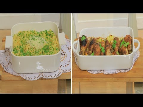 شاهد طريقة إعداد دبابيس دجاج مشوية بالخضار  الفريدو القرع