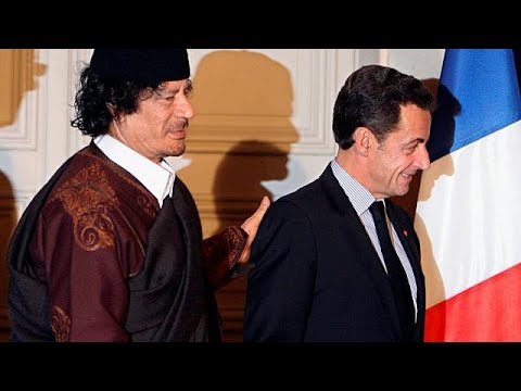 شاهد ساركوزي يتوعّد جماعة القذافي بالسحق