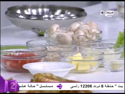 تحضير طبق شوربة الشوفان بالمشروم