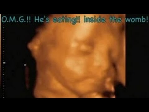 ماذا يفعل الجنين داخل رحم أمه