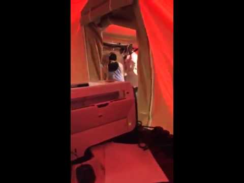 شاهد خيام مُحصَّنة في مستشفى الحرس ضد كورونا