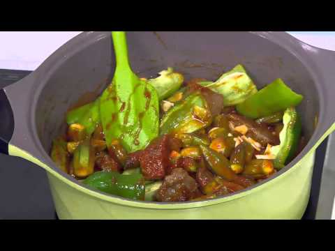 فيديو طريقة عمل طاجن بامية