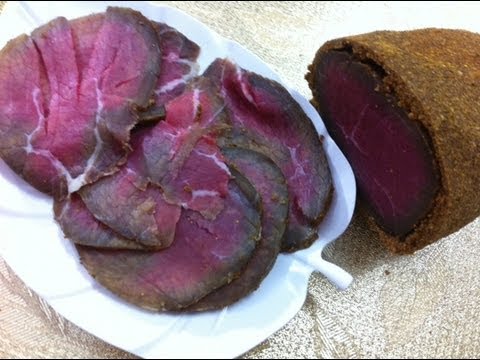 شاهد طريقة صنع البسطرمة كالمحترفين في البيت