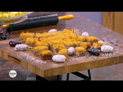 طريقة عمل كيك التمر وجوز الهند