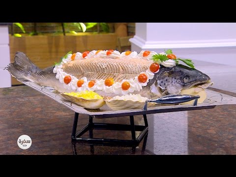 طريقة عمل سالمون مع سلطة البطاطا