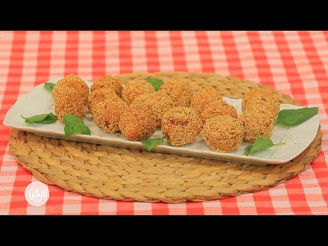 طريقة عمل كرات الجبنة الهشة