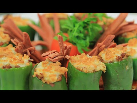 علي الطريقة الشربينية  تعرفي علي طريقة عمل محشي فلفل بالسوسيس