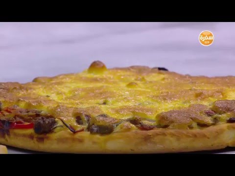 طريقة عمل بيتزا ببديل الجبنة