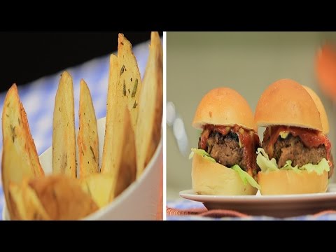 برغر بخلطة مميزة  بطاطا ويدجز ووصفات أخرى
