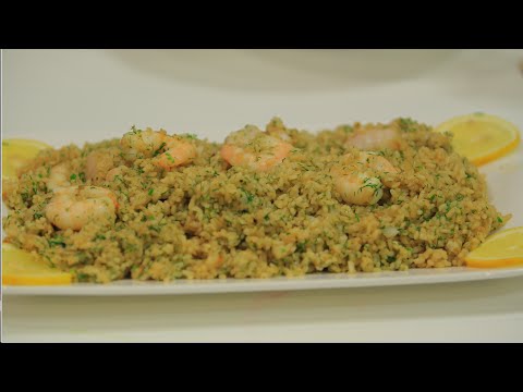 طريقة عمل أرز سمك بالشبت