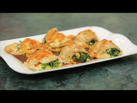 شاهد طريقة عمل صدور تركي بالسبانخ