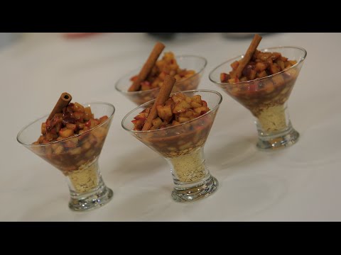 شاهد حلو التفاح بالقرفة الصحي