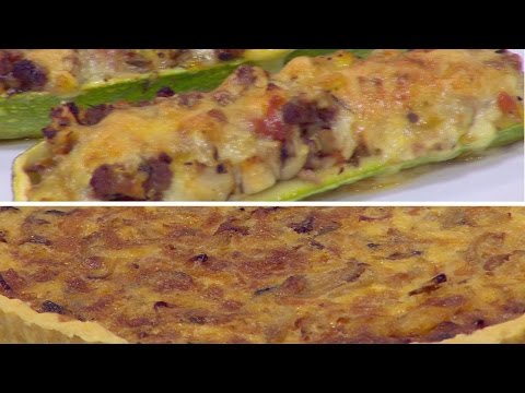 بالفيديو طريقة عمل كوسة محشية  كيش بصل