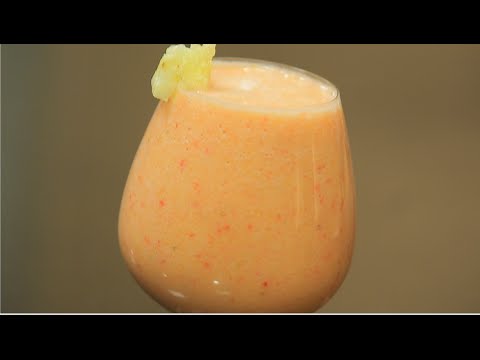 بالفيديو طريقة عمل كوكتيل الخوخ بالأناناس
