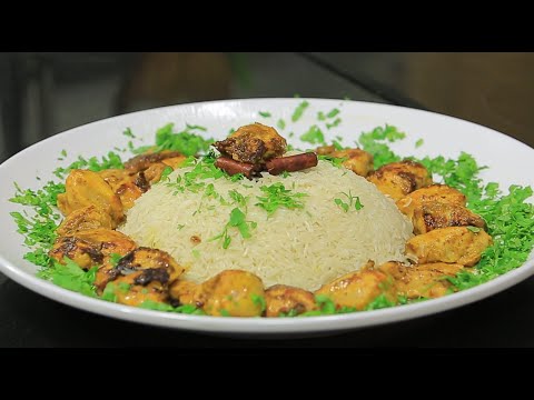 شاهد طريقة عمل مكعبات الدجاج بالزعفران