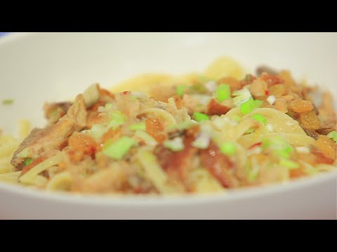 شاهد طريقة عمل مكرونة بالماكريل المدخن