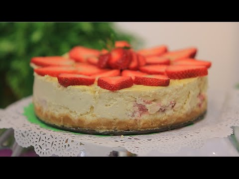 طريقة عمل تشيز كيك فانيليا مخبوزة