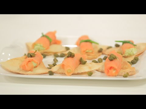 طريقة عمل مقبلات السلمون