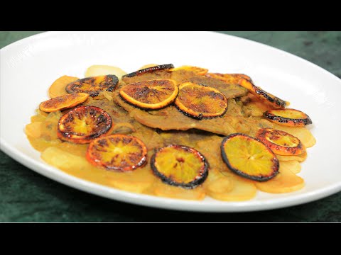 طريقة عمل لحم بصوص البرتقال