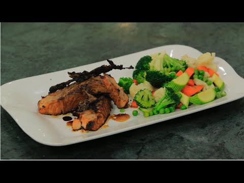 طريقة عمل سالمون مشوي