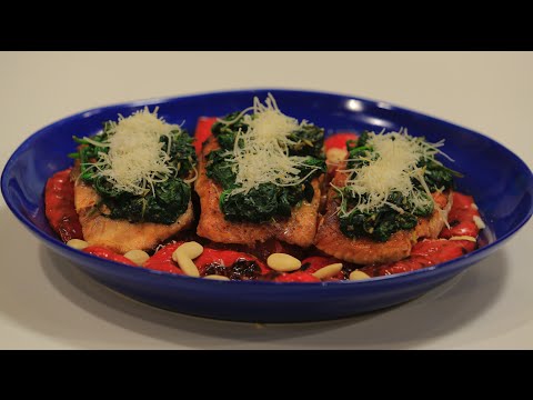 شاهدطريقة عمل ستيك سلمون بالسبانخ