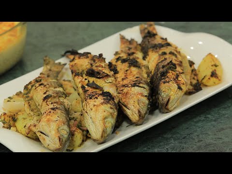 بالفيديوطريقة عمل سمك بوري بالزيت والليمون