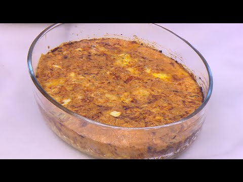 طريقة عمل صينية لوبيا بالطماطم و البيض