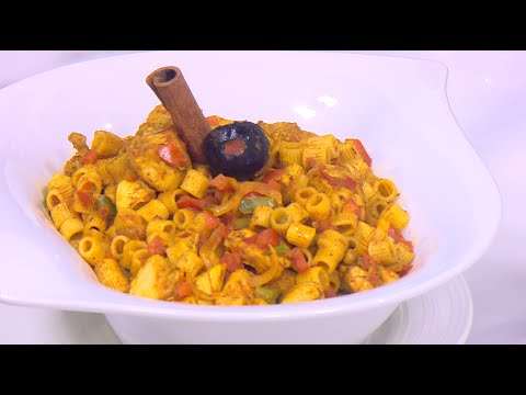 طريقة عمل كبسة مكرونة بالدجاج