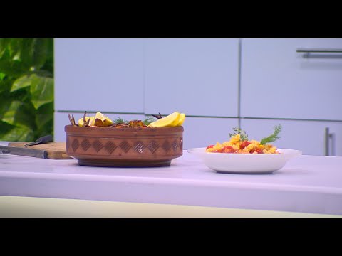 طاجن فريك بالسي فوود  سلطة مكرونة بالتونة و الخضار