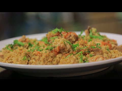 طريقة عمل دجاج بالأرز و الفريك