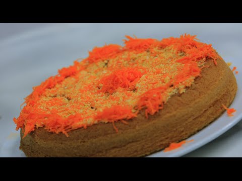 طرقة عمل كيكة جزر