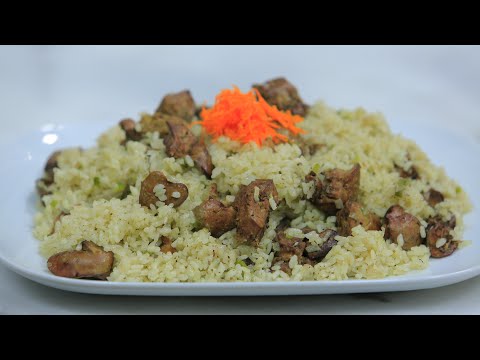 طريقة عمل أرز بكبد الدجاج