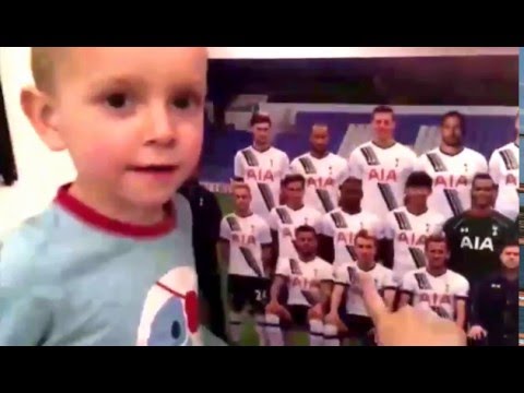 بالفيديو مشجع عمره 3 أعوام يحفظ كل أرقام وأسماء نجوم نادي توتنهام