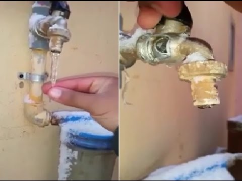 تجمد المياه في الصنابير السعودية