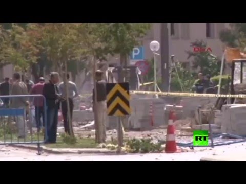 شاهد انفجار أمام مبنى مديرية الأمن في غازي عنتاب