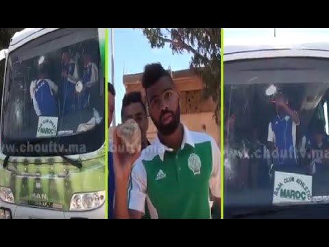شاهد حجم خسائر الاعتداء على حافلة أمل الرجاء
