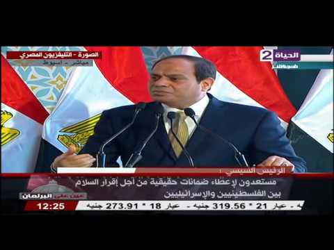الرئيس السيسي يدعو الفلسطينيين لتوحيد الفصائل